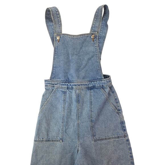 Topshop | Wide Leg-Cropped-Overalls | Size 4 - Picture 3 of 7